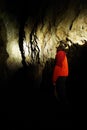 CIOCLOVINA CAVE, ROMANIA, 27 OCTOBER, 2018 - Cioclovina Cave in the Carstic Ponorici - Cioclovina Complex. Royalty Free Stock Photo