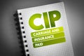 CIP - Carriage and Insurance Paid acronym