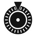 Cipher wheel icon simple vector. Data encryption