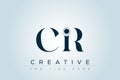 CIR abstract letter logo Royalty Free Stock Photo