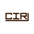 CIR letter logo creative design with vector graphic, CIR