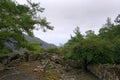 Chimera, burning rocks are remarkable spot ot the trail of Lycian way near Cirali, Antaly