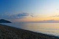 Cirali beach in the morning at sunrise. Turkey Royalty Free Stock Photo