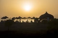 Cirali beach on a sunset, the Mediterranean coast of south-west Turkey, Antalya Province Royalty Free Stock Photo