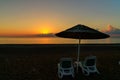 Cirali Olympos beach at sunrise. Turkey Royalty Free Stock Photo