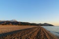 Cirali Olympos beach at sunrise. Turkey Royalty Free Stock Photo