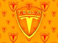 Tesla car emblem