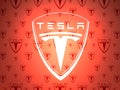 Tesla car emblem