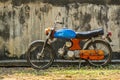 Circa mid 1960 colourful classic and vintage Honda motorcycle from Japan