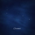 Circinus constellation, Cluster of stars, Compass constellation Royalty Free Stock Photo