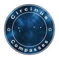 Circinus Star Constellation, Compass Constellation Royalty Free Stock Photo