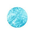 Circle background, with fresh blue flowing water texture