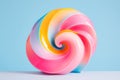 Spiral bright sugar background round childhood lollipop background sweet red stick candy Royalty Free Stock Photo