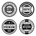 CIRCLE BADGE SET - VECTOR