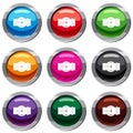 Circle belt buckle set 9 collection