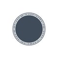 Circle binary circuit, future technology, cyber security concept, vector illustration