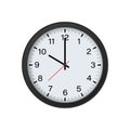 Circle Black Clock Mockup Showing 10 O\'clock