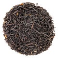 Circle of Black Tea Isolated on White Background Royalty Free Stock Photo