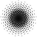 Circle black and white morphing triangle halftone grid gradient pattern geometric background.