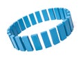 Circle of blue building blocks Royalty Free Stock Photo