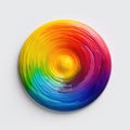 brightly colored circle