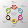 Circle business concepts with icons. Template. Vector