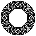 Circle celtic frame Royalty Free Stock Photo