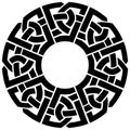 Circle celtic frame Royalty Free Stock Photo