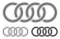 Circle Chain Halftone Dotted Icon