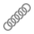 Circle Chain Halftone Dotted Icon