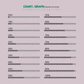 Circle chart, graph, infographic percentage templates collection Royalty Free Stock Photo