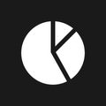 Circle chart pixel dark mode glyph ui icon