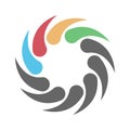 Circle and circular  logo icon design Royalty Free Stock Photo
