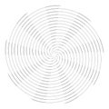 Circle circular rotation design element. Spiral lines pattern Royalty Free Stock Photo