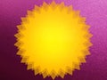 circle colorful abstract background in gradient yellow pink violet. sun circle Royalty Free Stock Photo