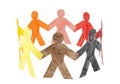 Circle of colourful people Royalty Free Stock Photo