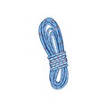 circle cord rope cartoon vector illustration Royalty Free Stock Photo