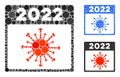 Circle 2022 Covid Calendar Page Icon Collage