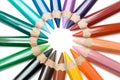 Circle of Crayons Royalty Free Stock Photo