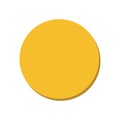 Circle 2D basic shape vector illustration, math geometric shape