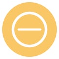 Circle, delete Bold Vector Icon which can be easily edited or modified Royalty Free Stock Photo