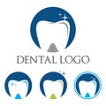 Circle Dental Dentist Clinic Medical Tooth Logo