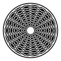 Circle design element. Abstract geometric rotation pattern. Royalty Free Stock Photo