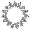 Circle design element for frame. Abstract decorative pattern Royalty Free Stock Photo