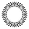 Circle design element for frame. Abstract decorative pattern Royalty Free Stock Photo