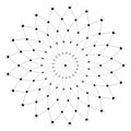 Circle design element. Rotation circular pattern Royalty Free Stock Photo
