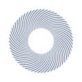 Circle design element. Rotation circular lines pattern Royalty Free Stock Photo