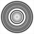 Vector design small Circle design element. spiral pattern. Royalty Free Stock Photo