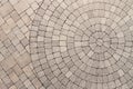 Circle Design pattern in patio paving