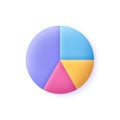 Circle diagram, four parts pie chart. Business, financial report,